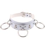 Punk Street Shooting Silver O-ring Necklace - Image 2