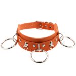 Punk Street Shooting Silver O-ring Necklace - Image 4