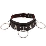 Punk Street Shooting Silver O-ring Necklace - Image 5