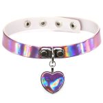 Heart Pendant Leather Collar - Laser - Image 5