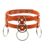 Double Row Circle Choker Necklace - Image 9