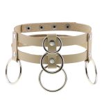 Double Row Circle Choker Necklace - Image 11