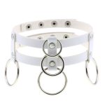 Double Row Circle Choker Necklace - Image 5