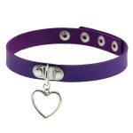 Cutout Heart Pendant Choker - Image 9
