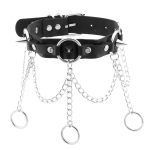 Punk Circle Spikes Collar - Image 2