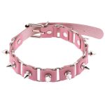 Stitching Punk Necklace With Spike - Image 8