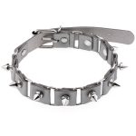 Stitching Punk Necklace With Spike - Image 11