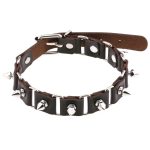 Stitching Punk Necklace With Spike - Image 14