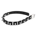 Stitching Punk Necklace With Spike - Image 17