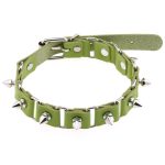 Stitching Punk Necklace With Spike - Image 3