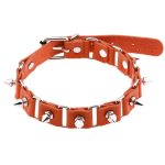 Stitching Punk Necklace With Spike - Image 5