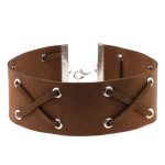 Crossover Wide Velvet Lace-Up Necklace - Image 5