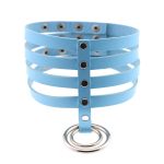 4 Row Leather Neck Collar - Image 7