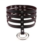 4 Row Leather Neck Collar - Image 16
