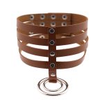 4 Row Leather Neck Collar - Image 19
