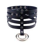 4 Row Leather Neck Collar - Image 3