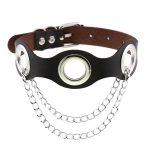 Leather Hole Breathable Chain Collar - Image 8