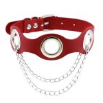 Leather Hole Breathable Chain Collar - Image 13