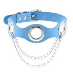 Leather Hole Breathable Chain Collar - Image 15