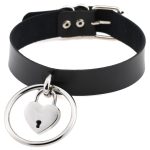 Large Ring Leather Necklace - Image 7