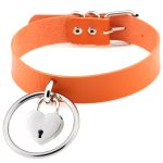 Large Ring Leather Necklace - Image 8