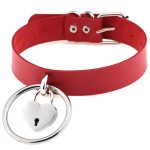 Large Ring Leather Necklace - Image 11