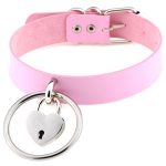 Large Ring Leather Necklace - Image 13