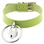 Large Ring Leather Necklace - Image 16