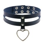 Double Row Heart Pendant Necklace - Image 11