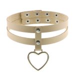 Double Row Heart Pendant Necklace - Image 14