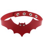 Little Devil PU Leather Bat Wing Collar - Image 6