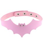 Little Devil PU Leather Bat Wing Collar - Image 10