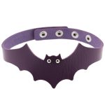 Little Devil PU Leather Bat Wing Collar - Image 3