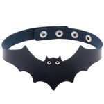 Little Devil PU Leather Bat Wing Collar - Image 4