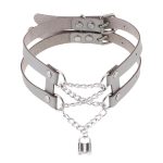 Double Lock Pendant Necklace - Image 10