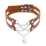 Double Lock Pendant Necklace - Image 11