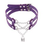 Double Lock Pendant Necklace - Image 2