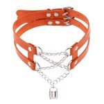 Double Lock Pendant Necklace - Image 4