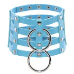 Four Rows Leather Bondage Collar - Image 19