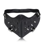 Punk Riveted Biker Mask - Image 6