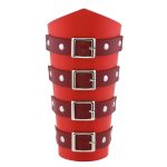 Leather Waxed Cycling Belt Buckle Bracers - Image 2