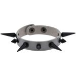 One Row Studded PU Leather Bracelet - Image 12