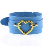 Punk PU leather Love Ring - Golden - Image 11