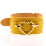 Punk PU leather Love Ring - Golden - Image 14