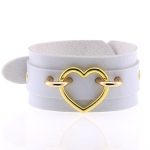 Punk PU leather Love Ring - Golden - Image 19