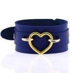 Punk PU leather Love Ring - Golden - Image 5