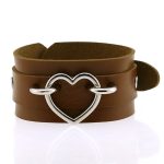 Punk PU leather Love Ring - Silver - Image 8