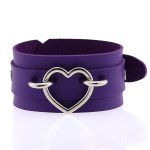Punk PU leather Love Ring - Silver - Image 13