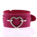 Punk PU leather Love Ring - Silver - Image 14