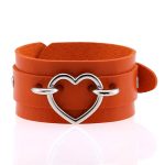 Punk PU leather Love Ring - Silver - Image 16